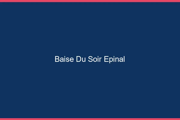 Baise Tonight Épinal